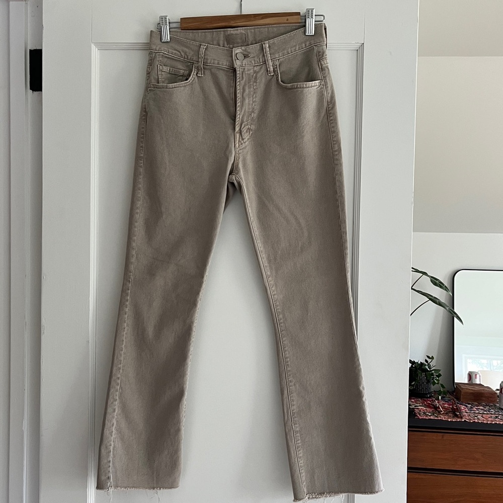 Mother The Insider Ankle Fray chalk it Up wash, 28